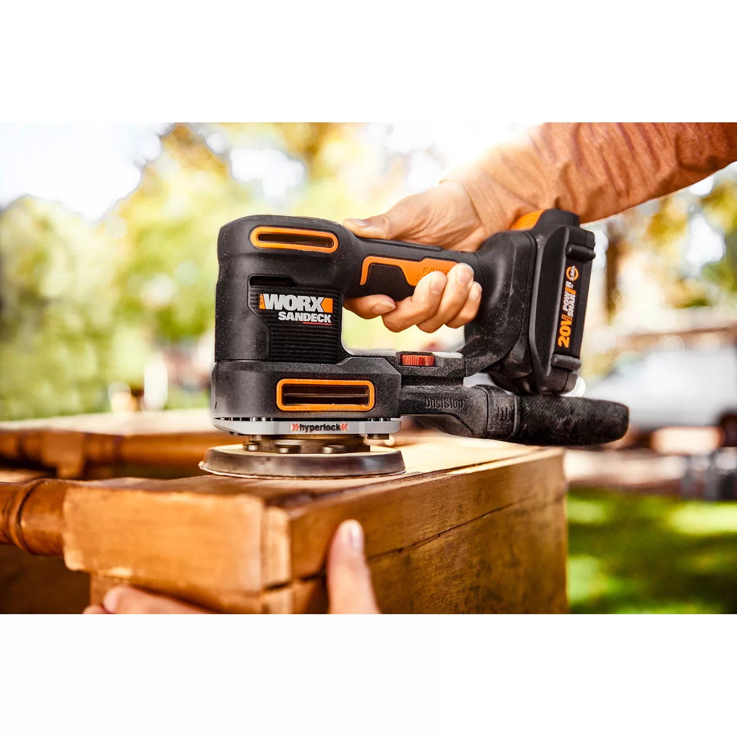 Worx 20V Power Share Cordless Sandeck 5-in-1 Multi-Sander 2