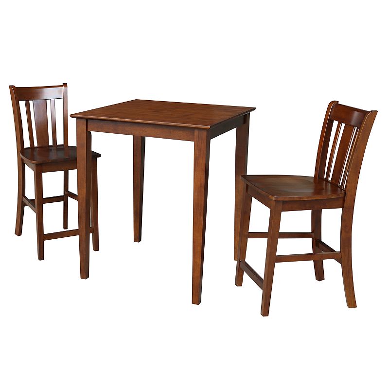 International Concepts Sebastian Counter Height Dining Table and Stools 3-pc. Dining Set