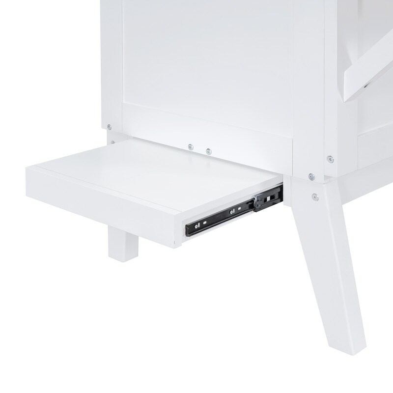 Modern Murphy Cube Full Cabinet Bed with USB Port  White