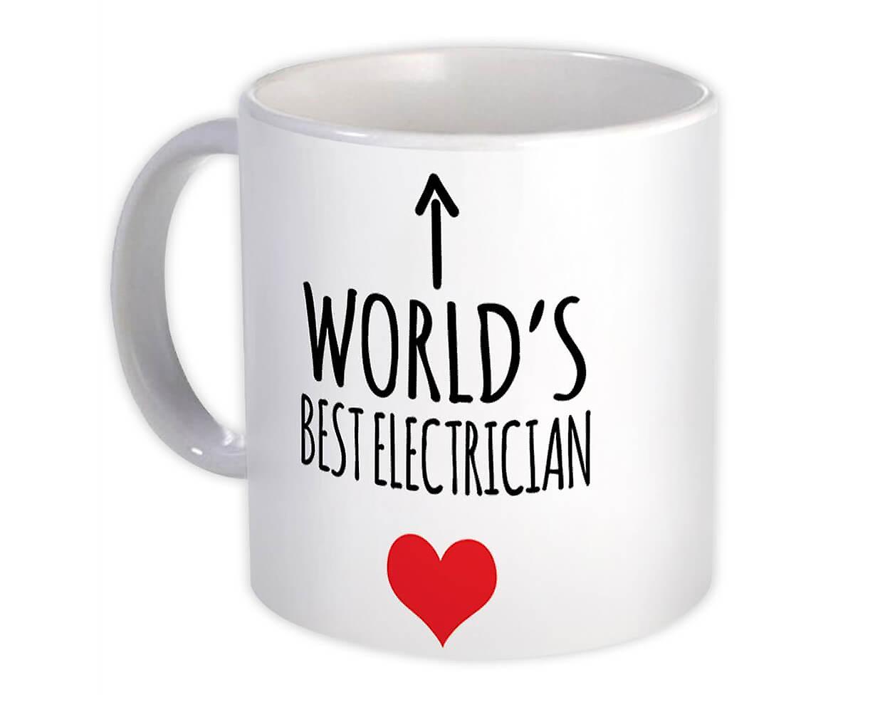 Gift Mug: Worlds Best ELECTRICIAN Heart