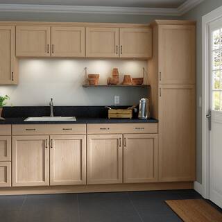 Hampton Bay Easthaven 24x79.5x0.5 in. Pantry End Panel in Unfinished Beech EH2480E-GB