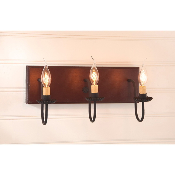 Irvin's Tinware 9190SRD 3 Light Vanity Light in St...