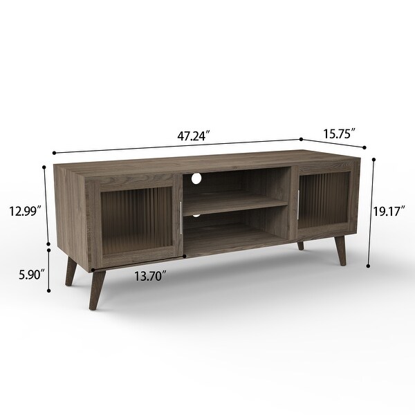 StorageWorks Wood TV Stand for TVs up to 55