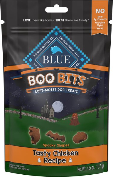 Blue Buffalo Boo Bits Tasty Chicken Recipe Dog Treats， 4.5-oz bag