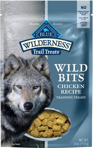 Blue Buffalo Wilderness Trail Treats Chicken Wild Bits Grain-Free Training Dog Treats