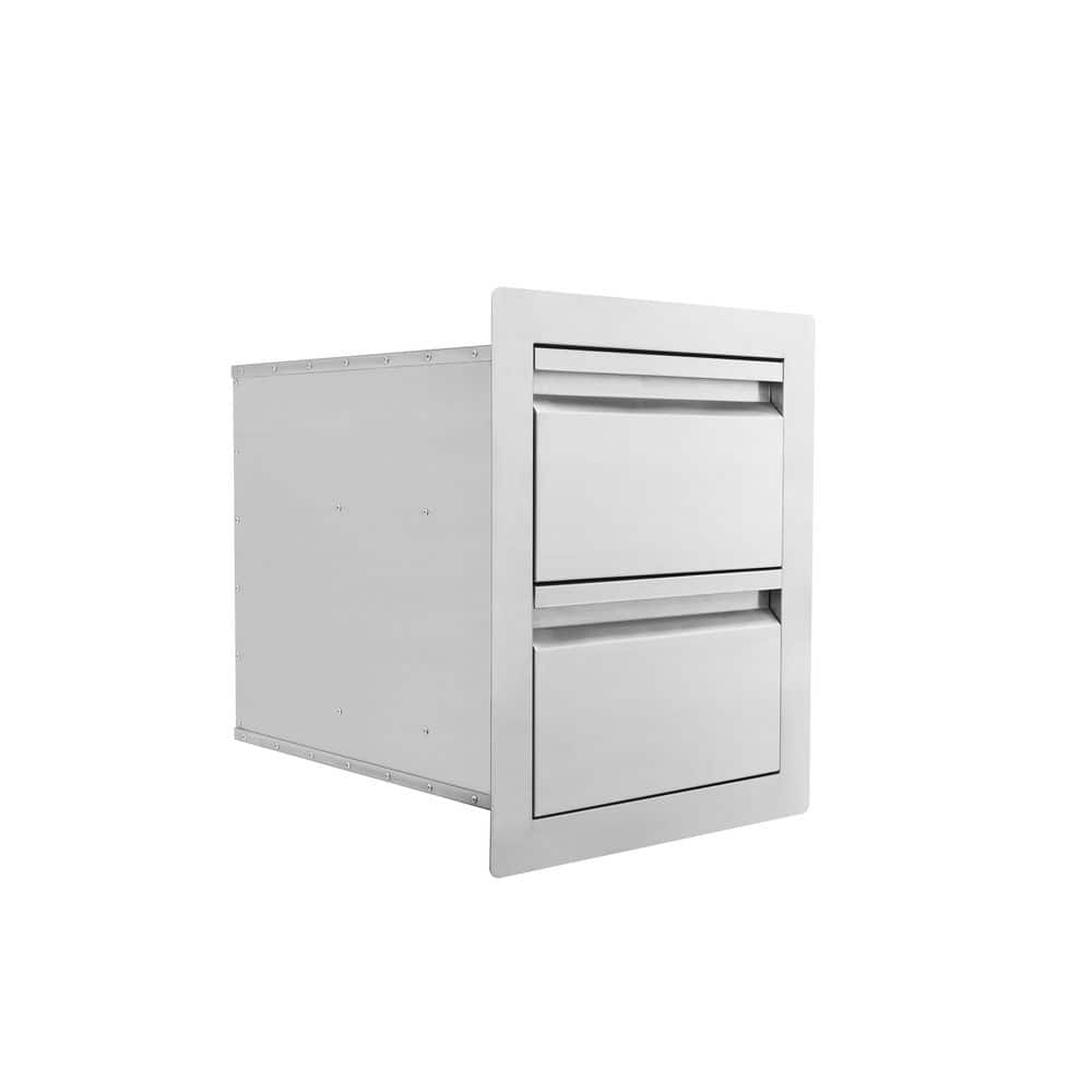 NXR 18 in. Double Access Drawer for Drop-In Grill DDDS18