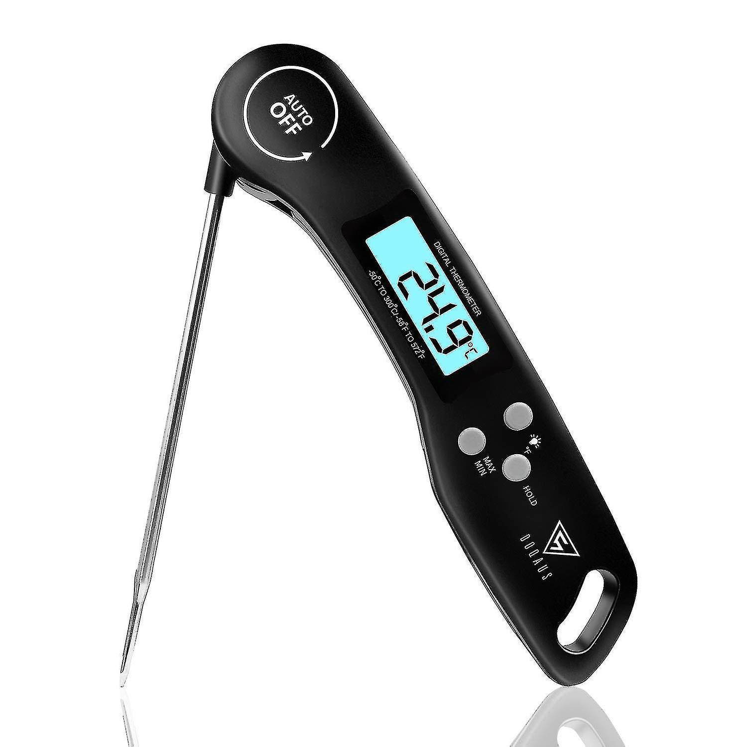 Kitchen Thermometer， 3s Instant Read Cooking Thermometer Meat Thermometer With Led Backlight Foldabl