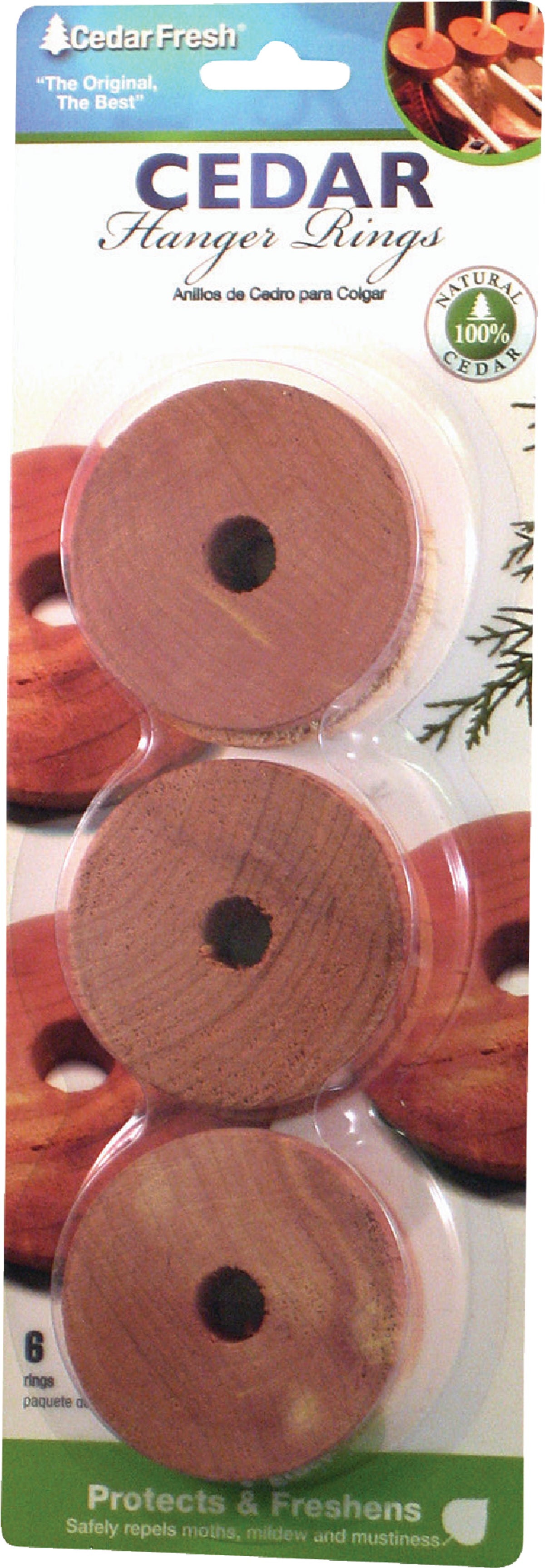 Cedar Fresh Cedar Hanger Rings .375 In. H. X 2 In. Dia.