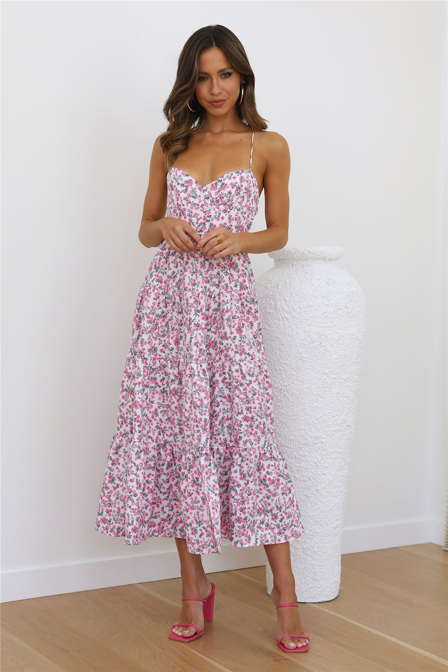 Blooming Girl Maxi Dress PINK