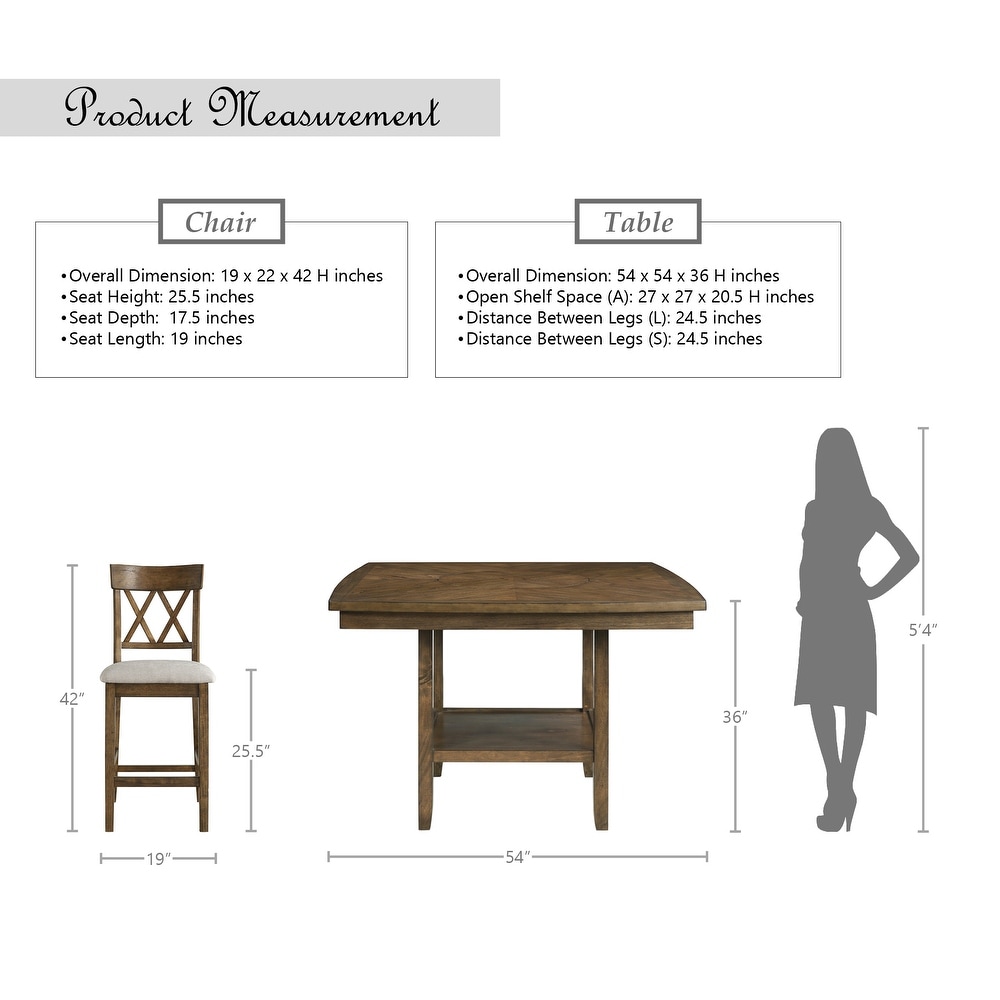 Artena 5 Piece Counter Height Dining Set