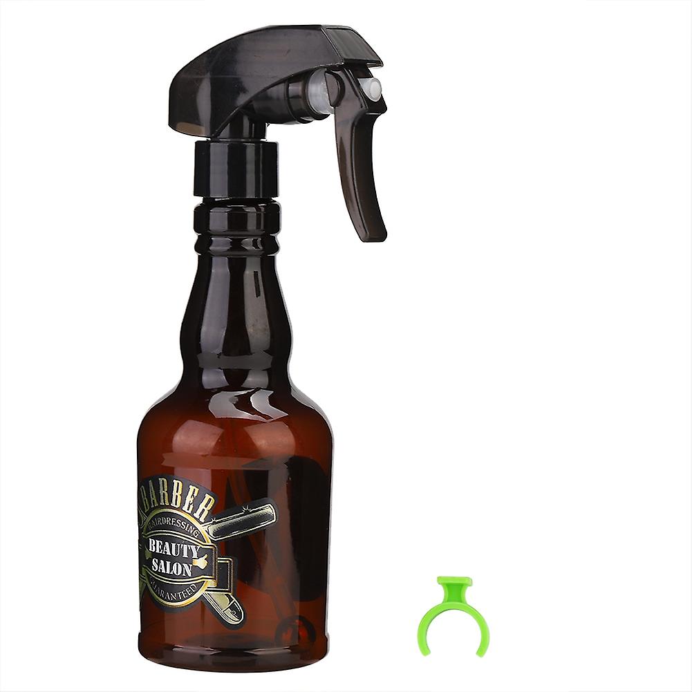 280ml Vintage Water Sprayer Refillable Barber Empty Spray Bottle Hair Accessory (brown)