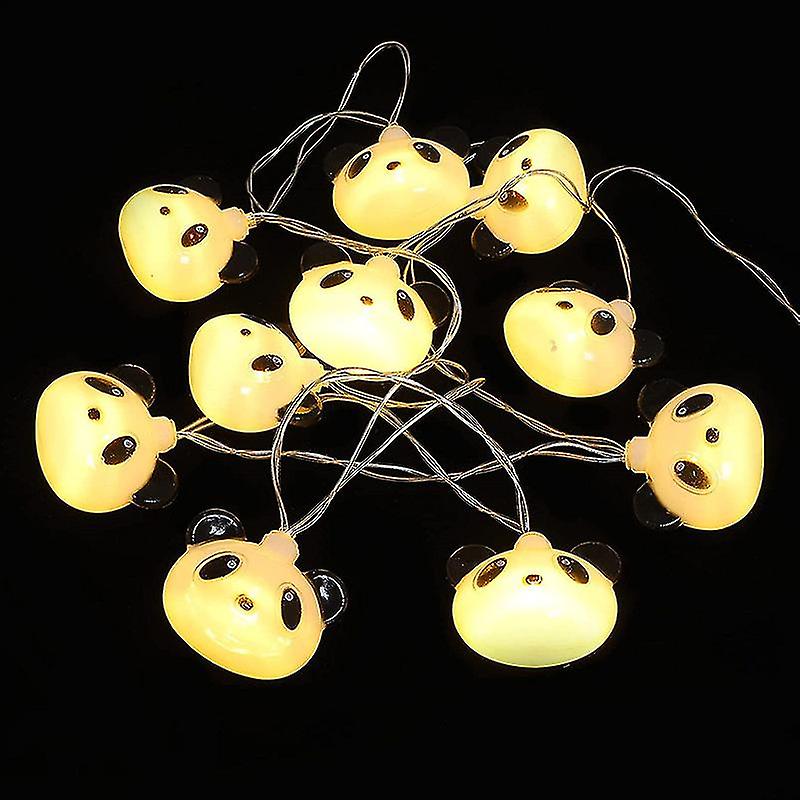 1 Set Creative Panda Shape String Lights Decorative String Lamps Led Lamps