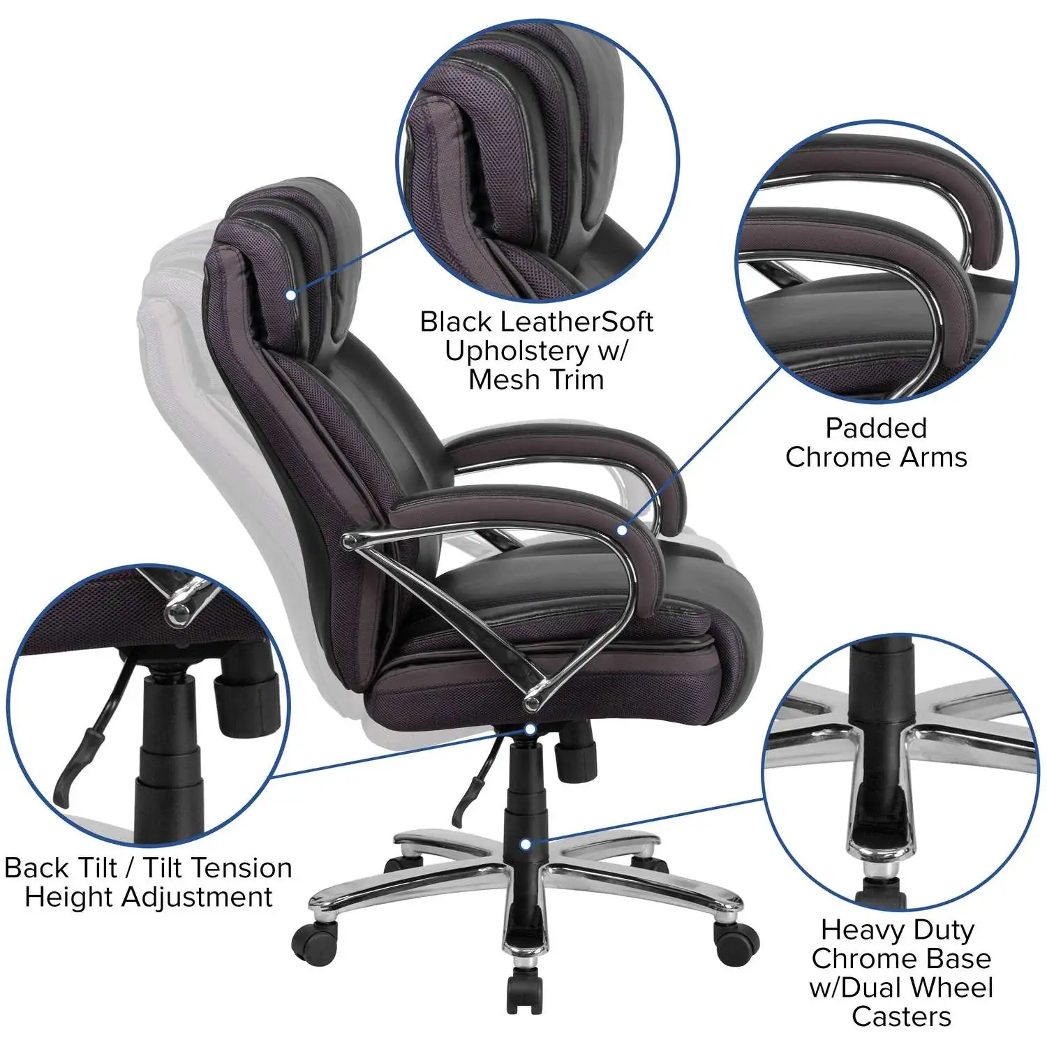 Black Leather Office Chair