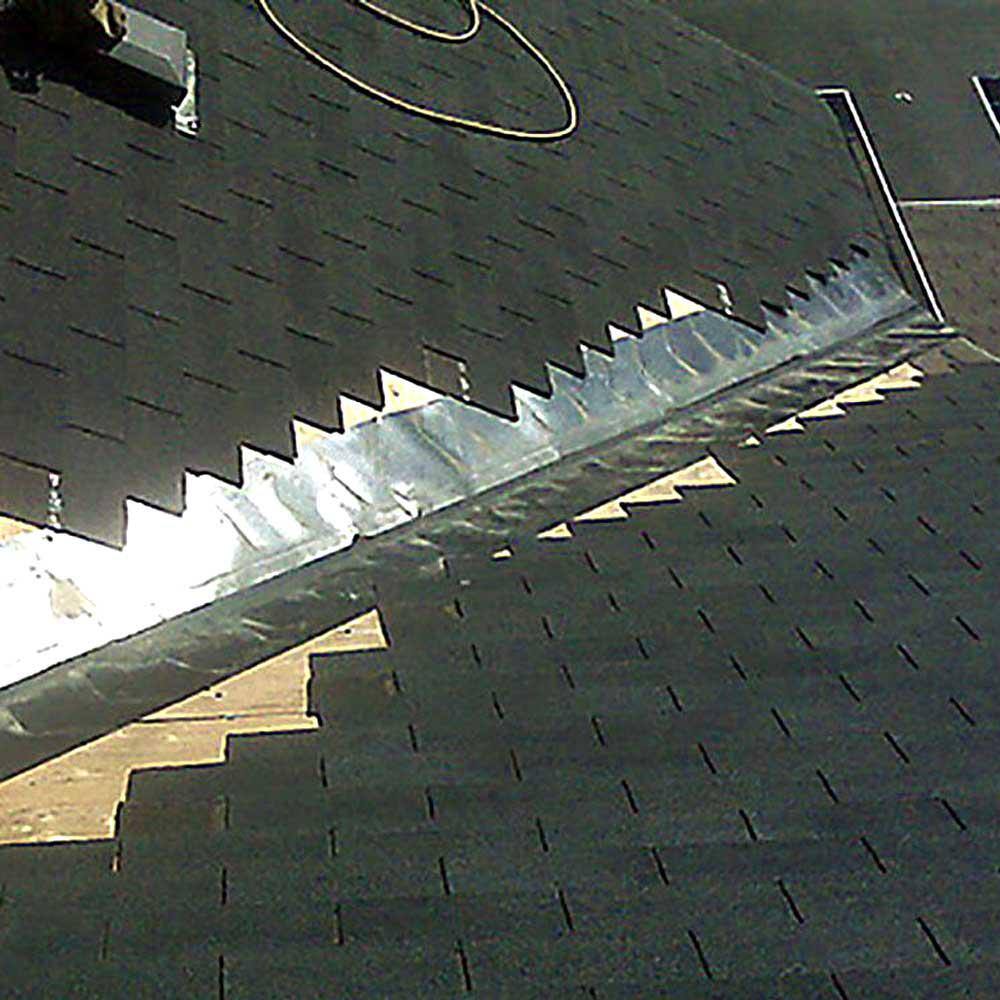 Gibraltar Building Products 14 in. x 10 ft. BrownWhite Aluminum Roll Valley Flashing A999BW-10-14