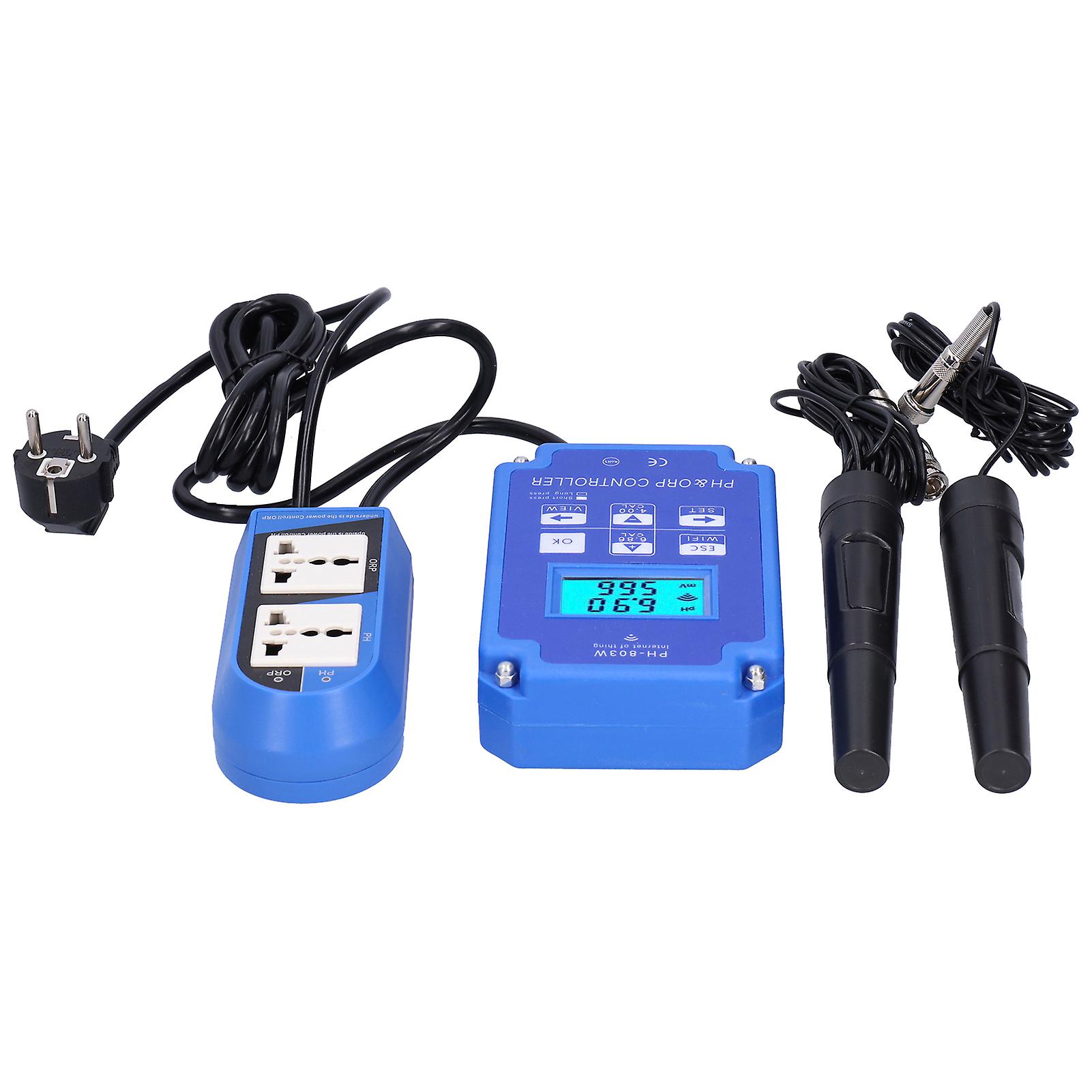 Ph803w Ph Orp Controller Acidity Alkalinity Controller Water Quality Monitoring Tooleu Plug 250v