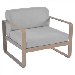 Fauteuil FERMOB Bellevie - Fauteuil salon de jardin alu / taupe grisé