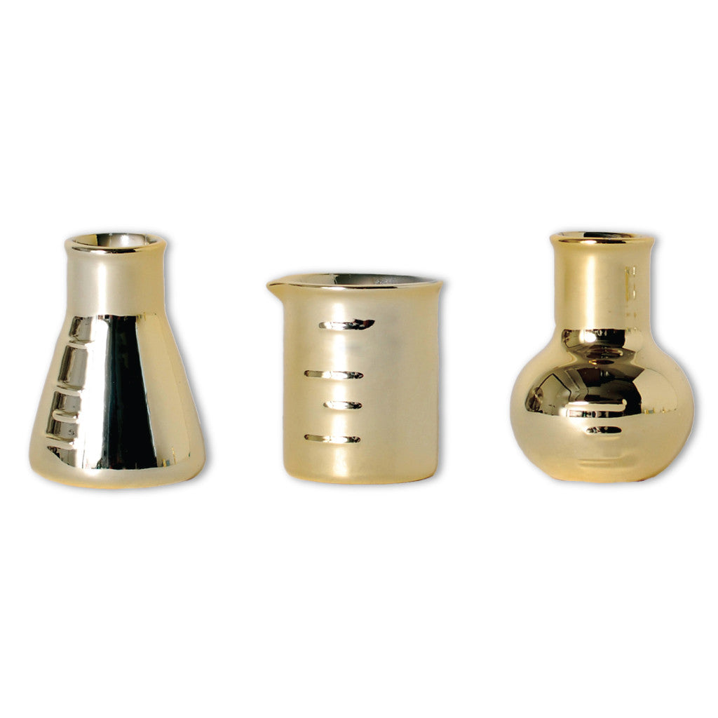 Gold Shot Glass Trio