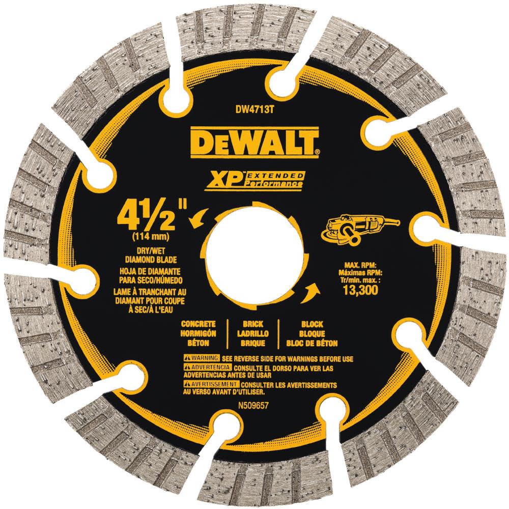 DEWALT 4-1/2IN SEGMENTED XP ALL PURPOSE DW4713T from DEWALT