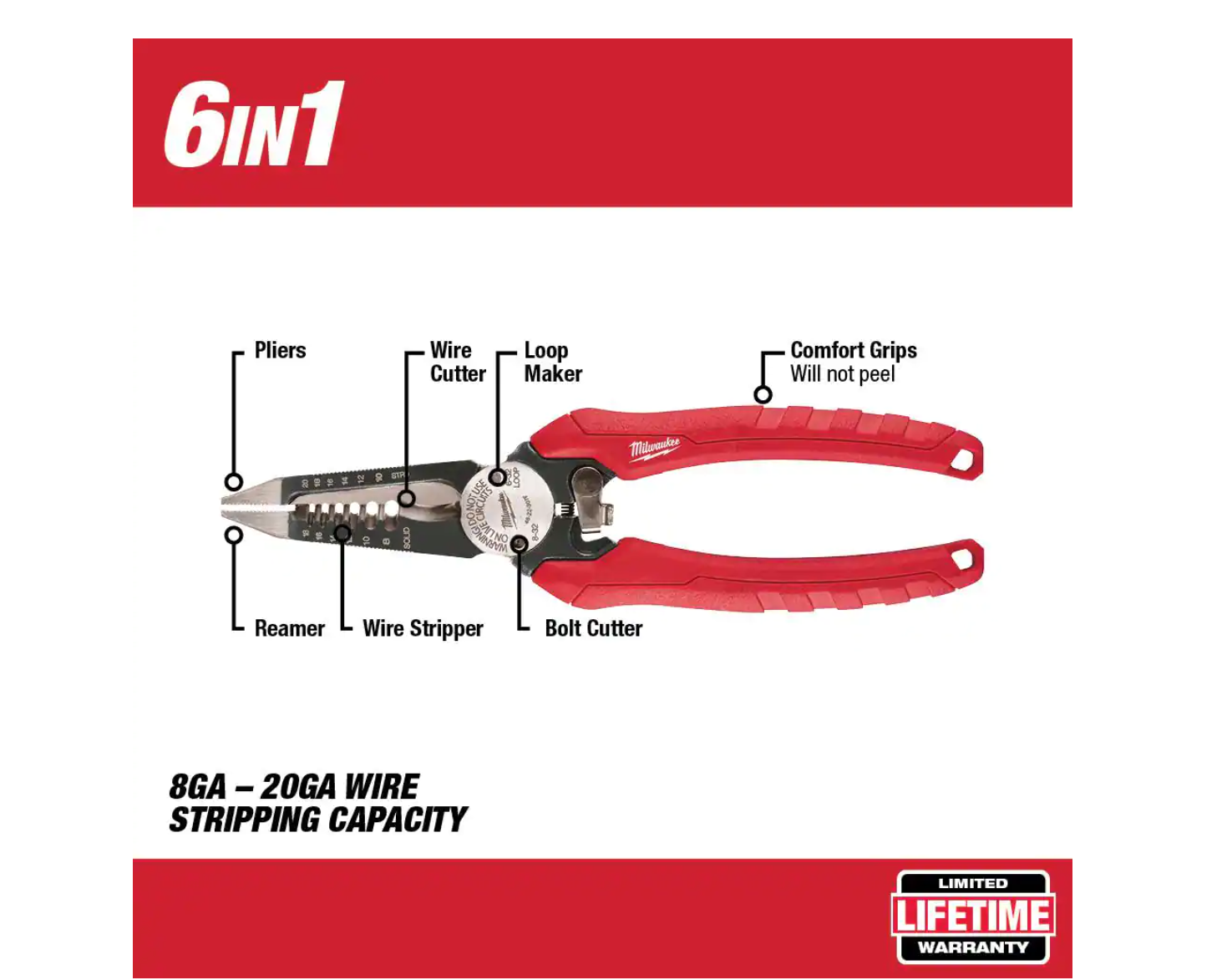 Milwaukee 48-22-8320-48-22-3079 20 in. PACKOUT Tote with 6-in-1 Wire Stripper Pliers