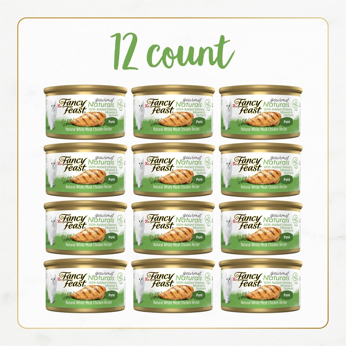 Fancy Feast Gourmet Naturals White Meat Chicken Recipe Pate Canned Cat Food