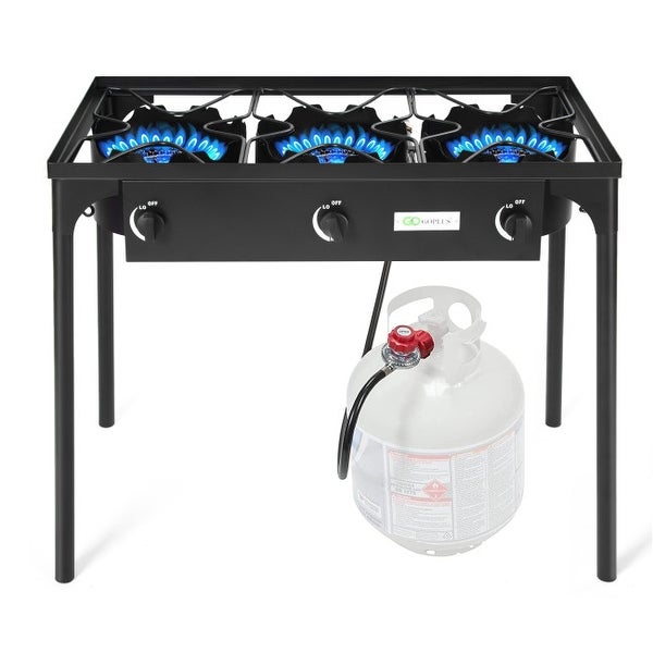 225 000-BTU Portable Propane 3 Burner Gas Cooker - 34