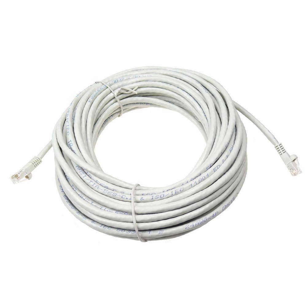 NTW 50 ft. Cat6 Snagless Unshielded (UTP) Network Patch Cable Gray 345-U6-050GY