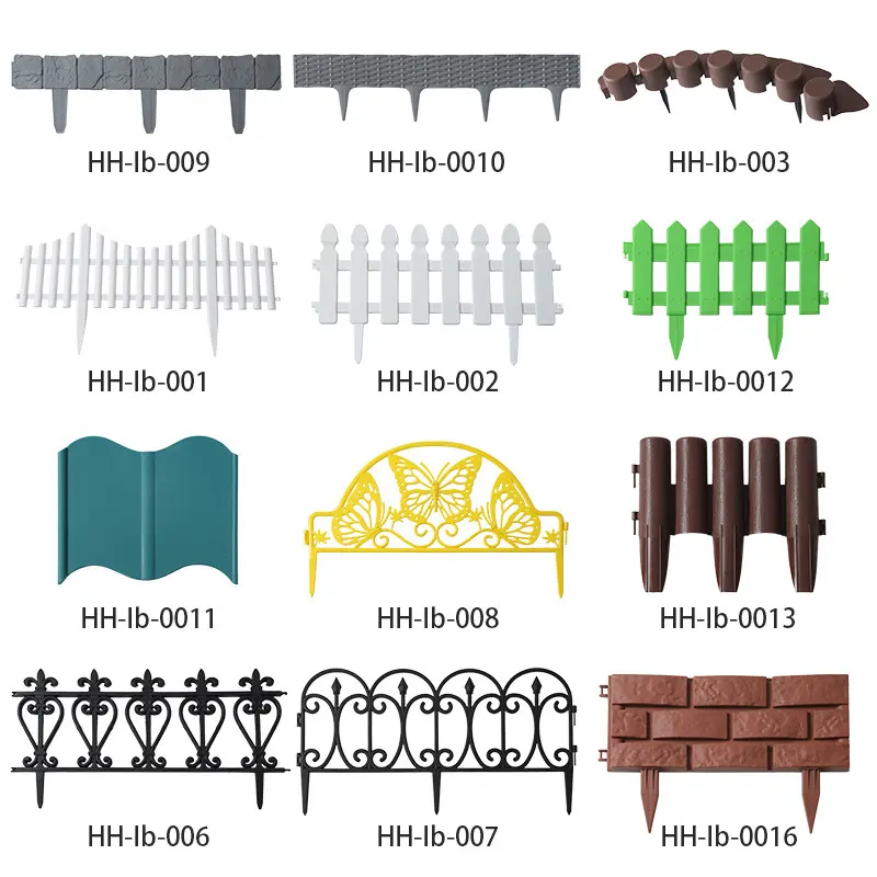 Factory supply bestseller European plastic plug in garden fence pastoral fence/practical garden small fence/free stitching fence