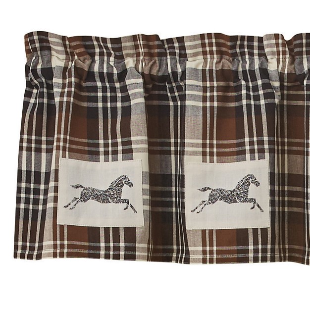 Derby Horse Patch Lined Valance 60 x27 x27 X 14 x27 x27