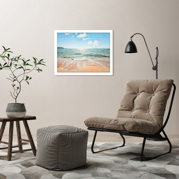 Americanflat Modern Wall Art Room Decor Beach Time By Manjik Pictures