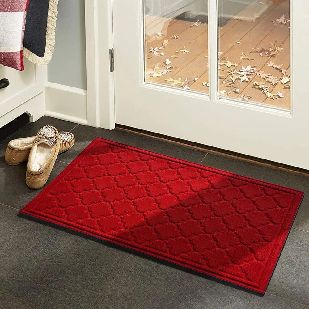 A1HC New  Weather Superior Dirt and Moisture Absorbing Polypropylene Door Mat with Non Slip Backing for Inside Outside Use