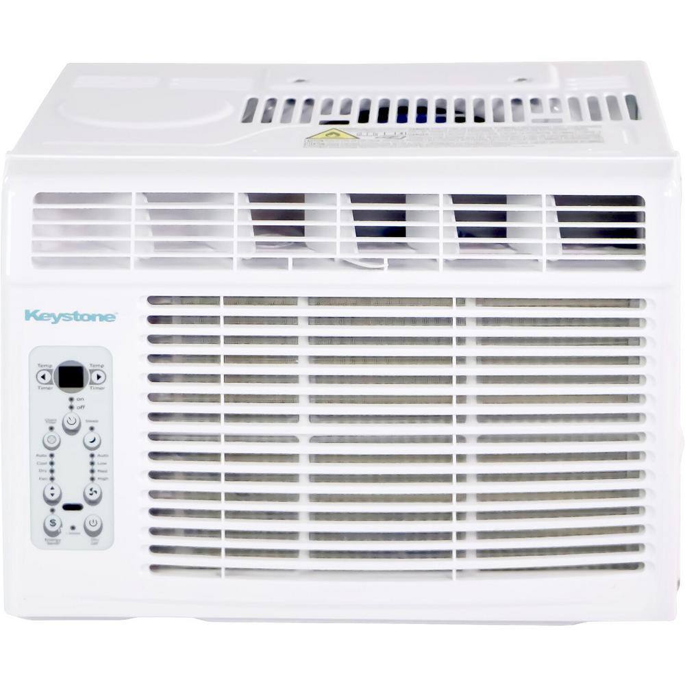 Keystone 5000 BTU Window-Mounted Air Conditioner with Follow Me LCD Remote Control in White KSTAW05BE KSTAW05BE