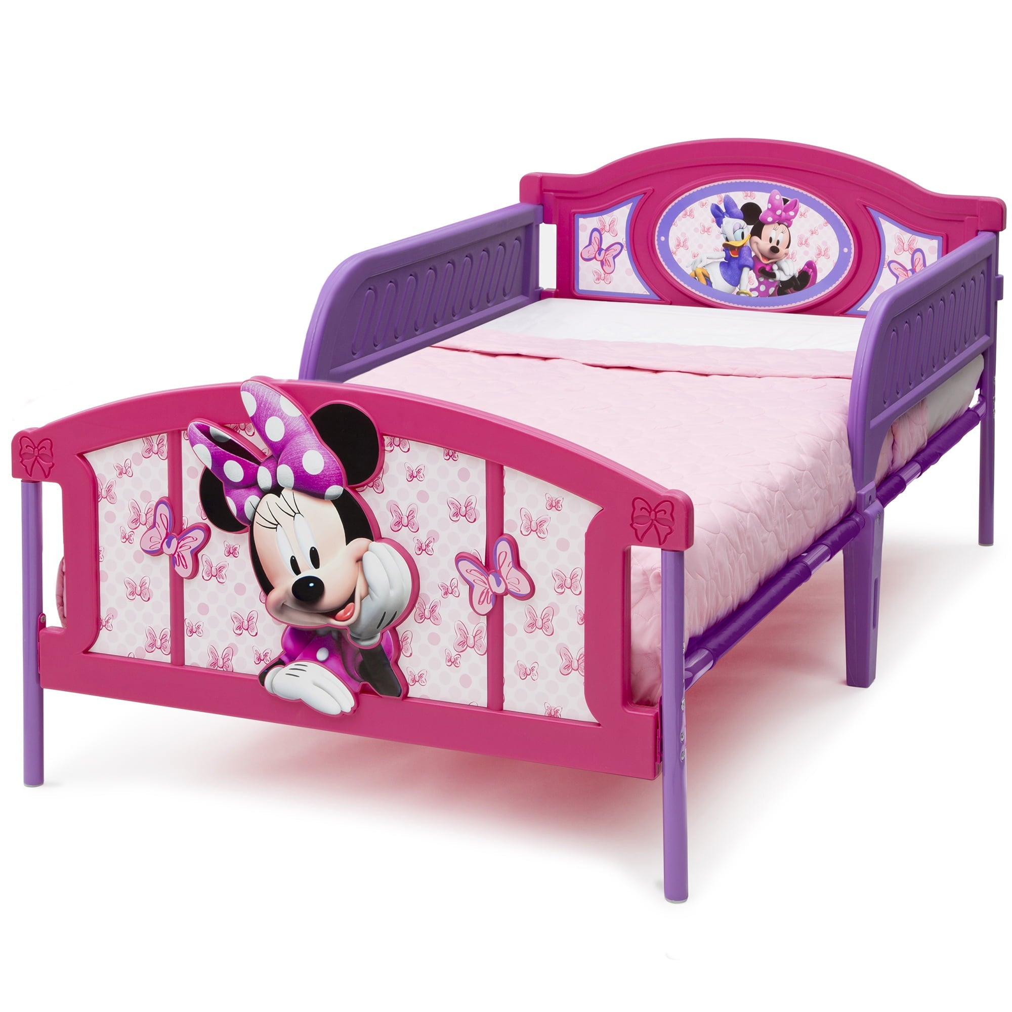 Disney Minnie Mouse Plastic 3D-Footboard Twin Bed by Delta Children