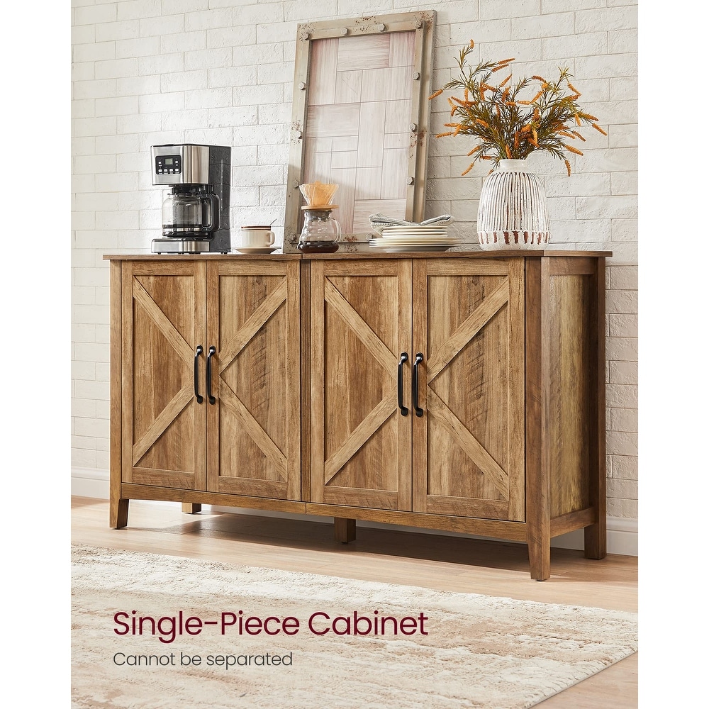 Buffet Cabinet  Sideboard  Credenza  Kitchen Storage Cabinet  with Adjustable Shelves