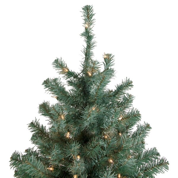 7.5' PreLit Colorado Blue Spruce Artificial Christmas Tree Clear Lights