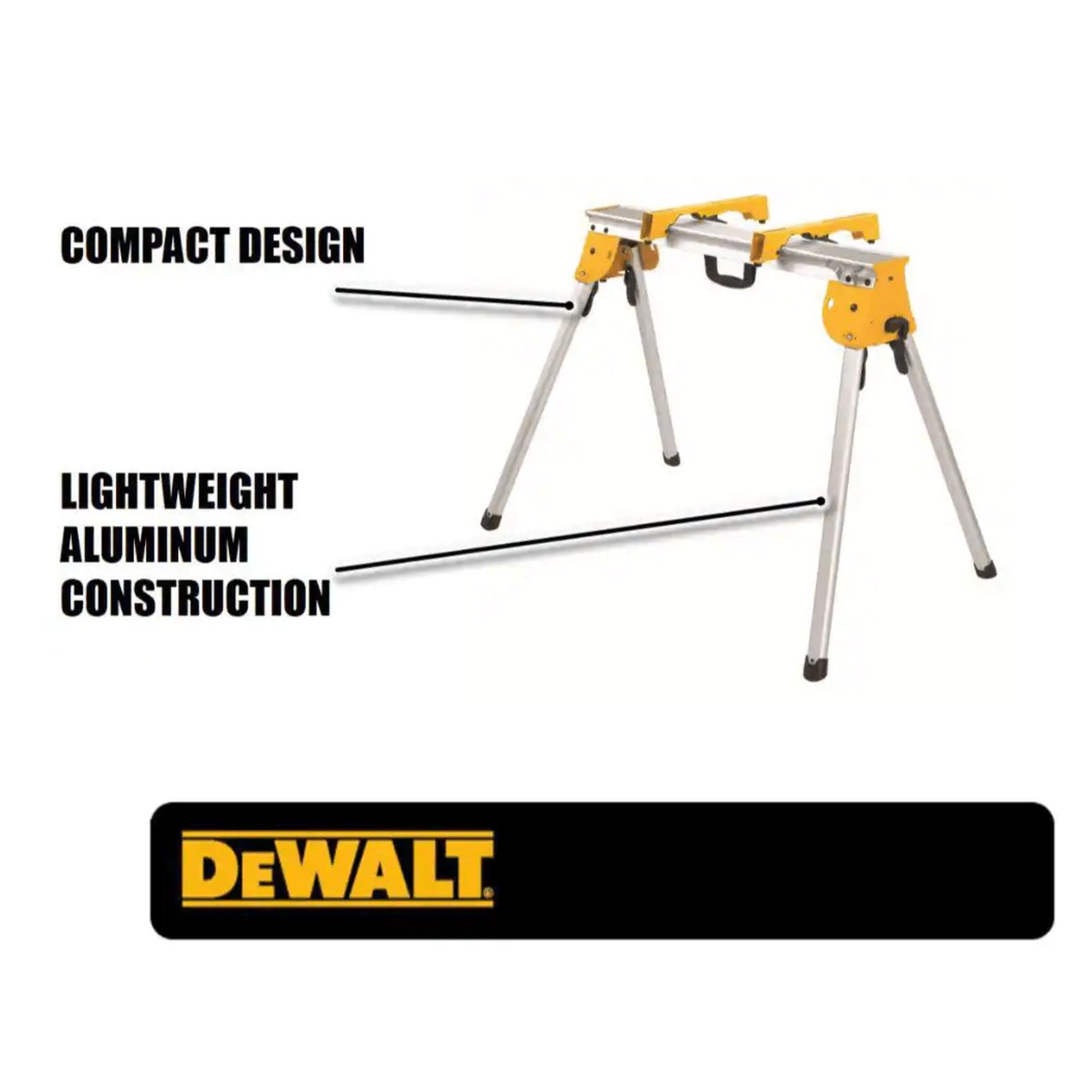 Dewalt Miter Saw Stand， Heavy Duty with Miter Saw Mounting Brackets (DWX725B)