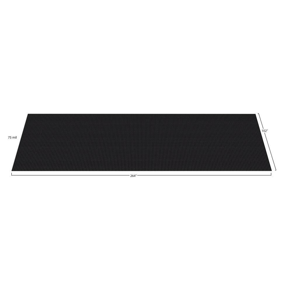 G-Floor Coin 8.5 ft. x 22 ft. Midnight Black Commercial Grade Vinyl Garage Flooring Cover and Protector GF75CN8622MB