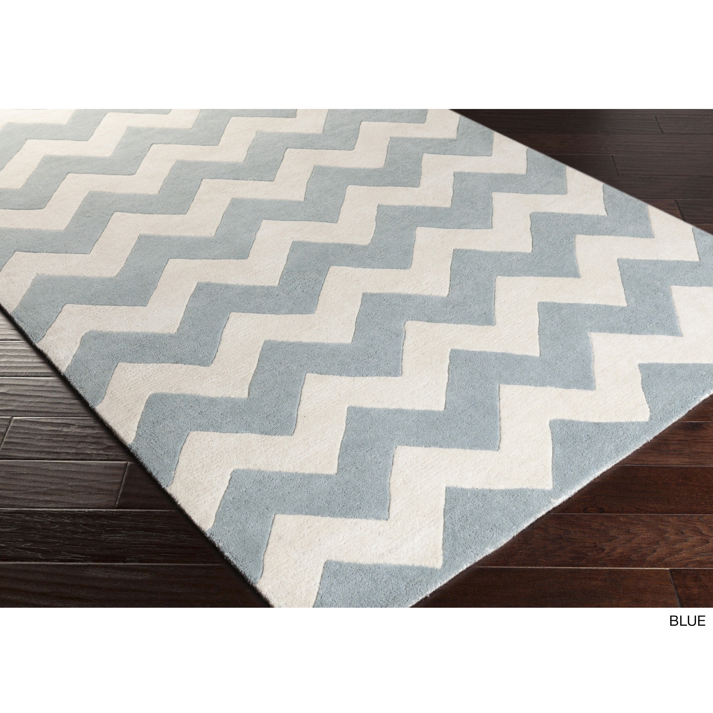 Surya Carpet， Inc. Hand-tufted Sally Chevron Wool Area Rug (3' x 5')