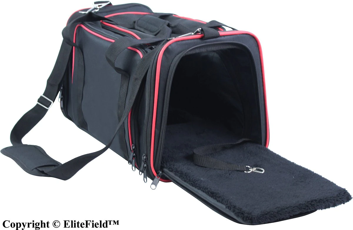 Pet Carrier Bag - EliteField Expandable Soft Airline-Approved， Black #1