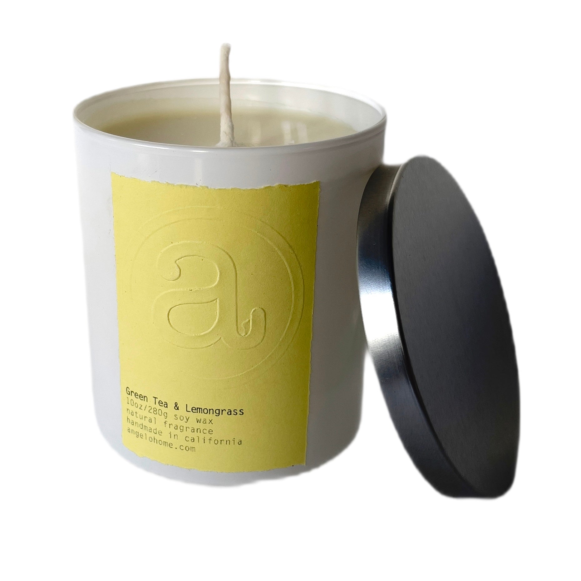 angelo:HOME Green Tea + Lemongrass Scented Candle