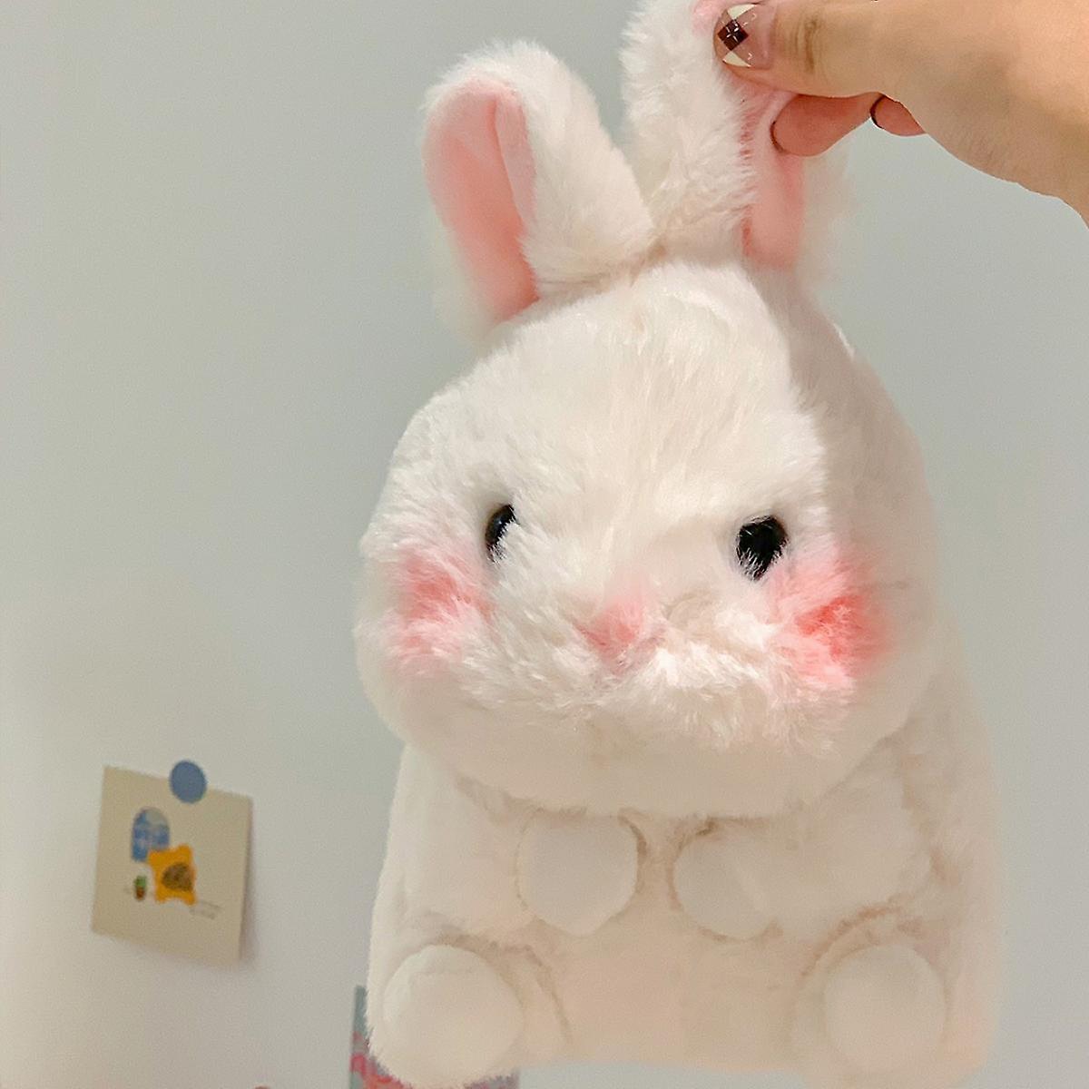 Rabbit Year Mascot Plush Toys， Cute New Year Rabbit Soft Stuffed Animals， Easter Birthday White Bunny Plush Pillows (small Bunny 7.0'')