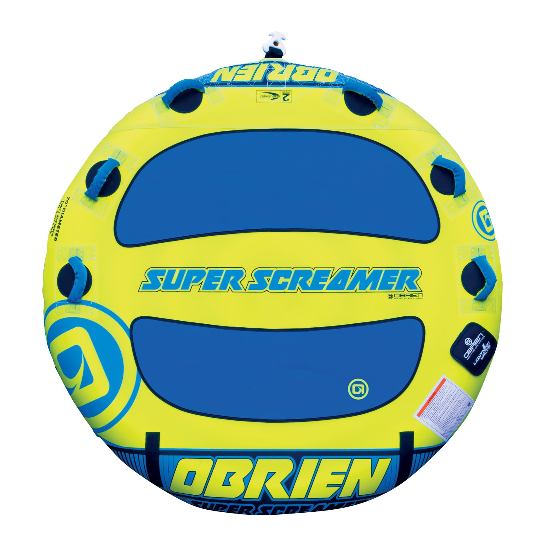 O'Brien Super Screamer 2 Person 70 Inch Inflatable Boat Towable Water Inner Tube