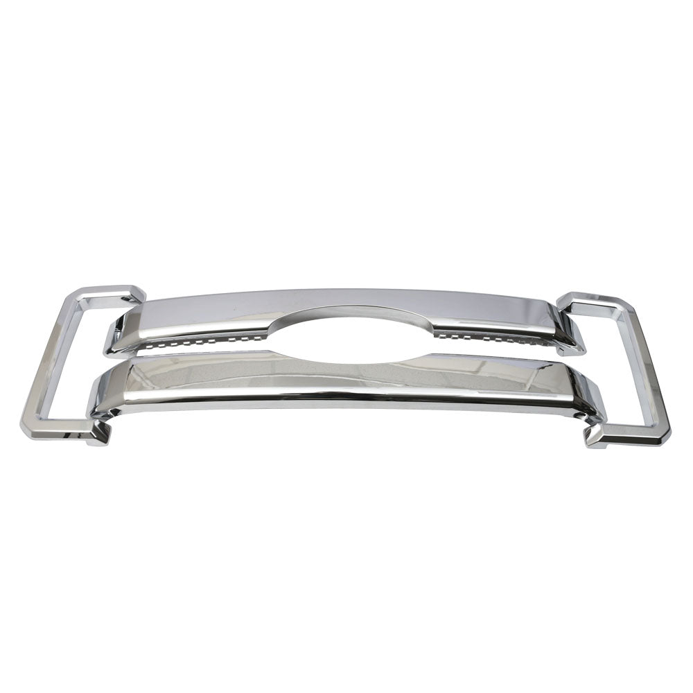 Ikon Motorsports Grille - Fits 11-16 F250 350 450 550 Super Duty Moulding Hood Front Grille 4PC -Chrome