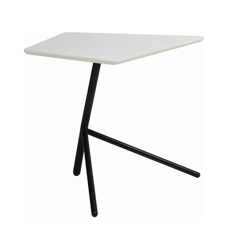 KIEF Side Table - White & Black