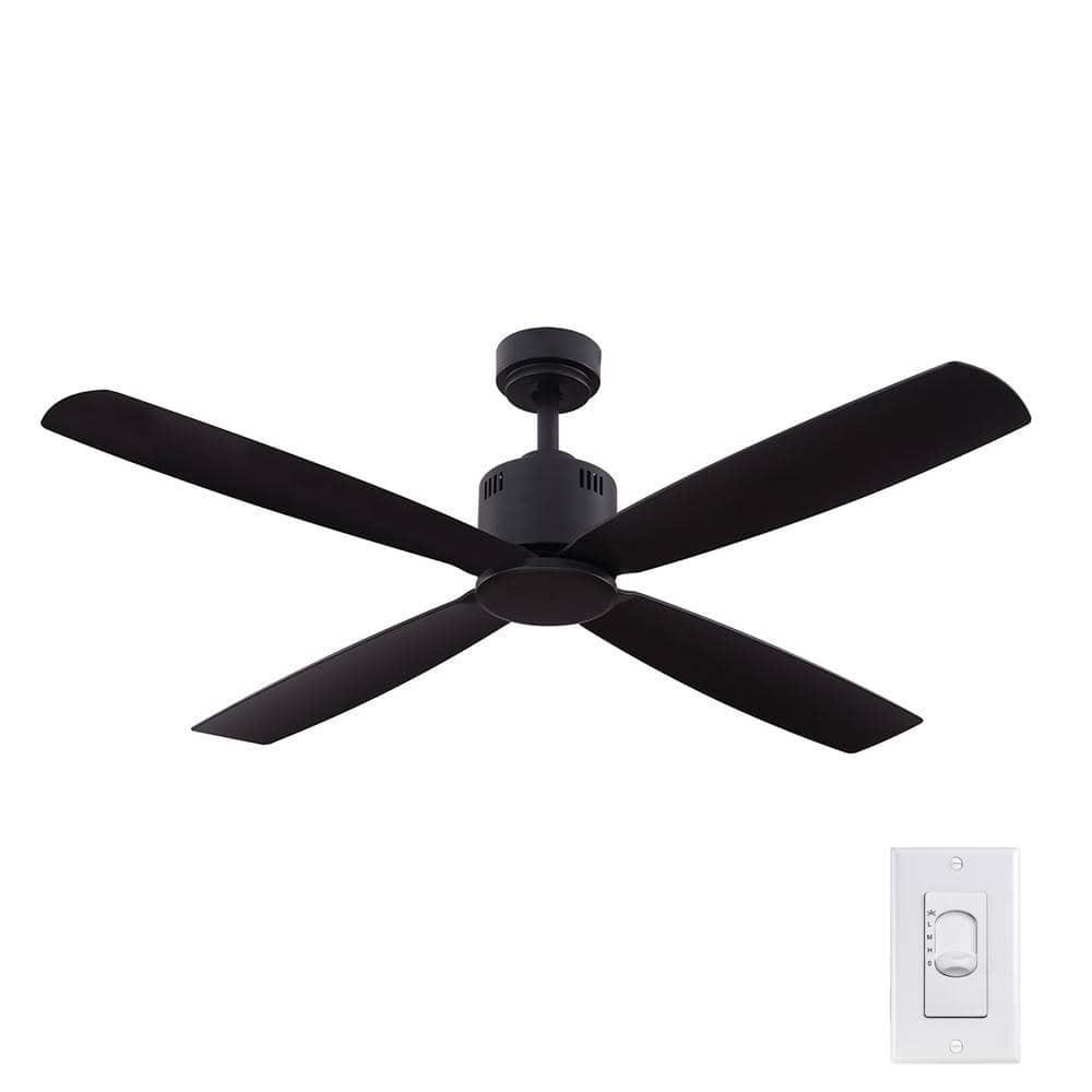 Home Decorators Collection Kitteridge 52 in Indoor Matte Black Ceiling Fan