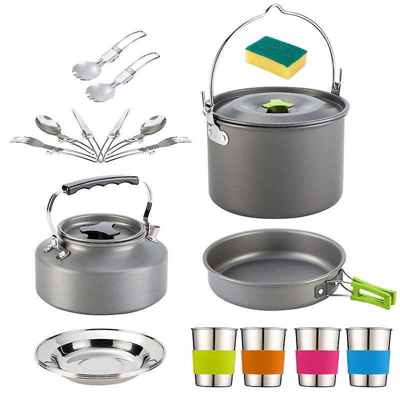 Miman Portable Camping Cookware Outdoor Camping Pot Set