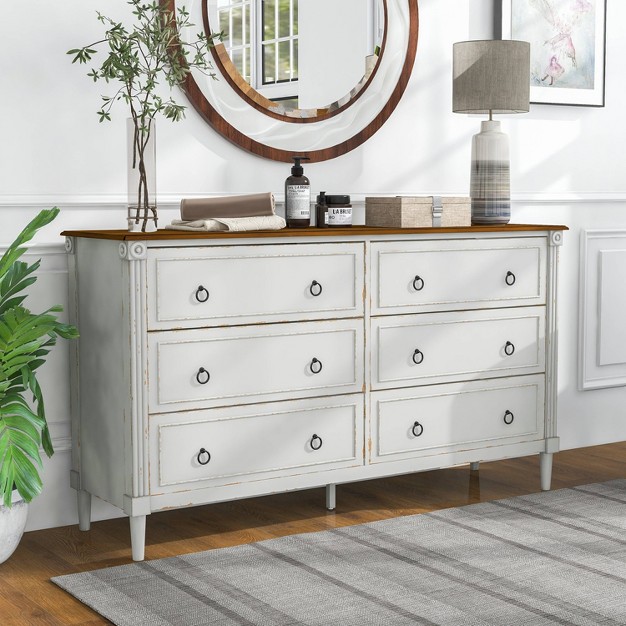 Latimer Traditional 6 Drawers Dresser Homes Inside Out