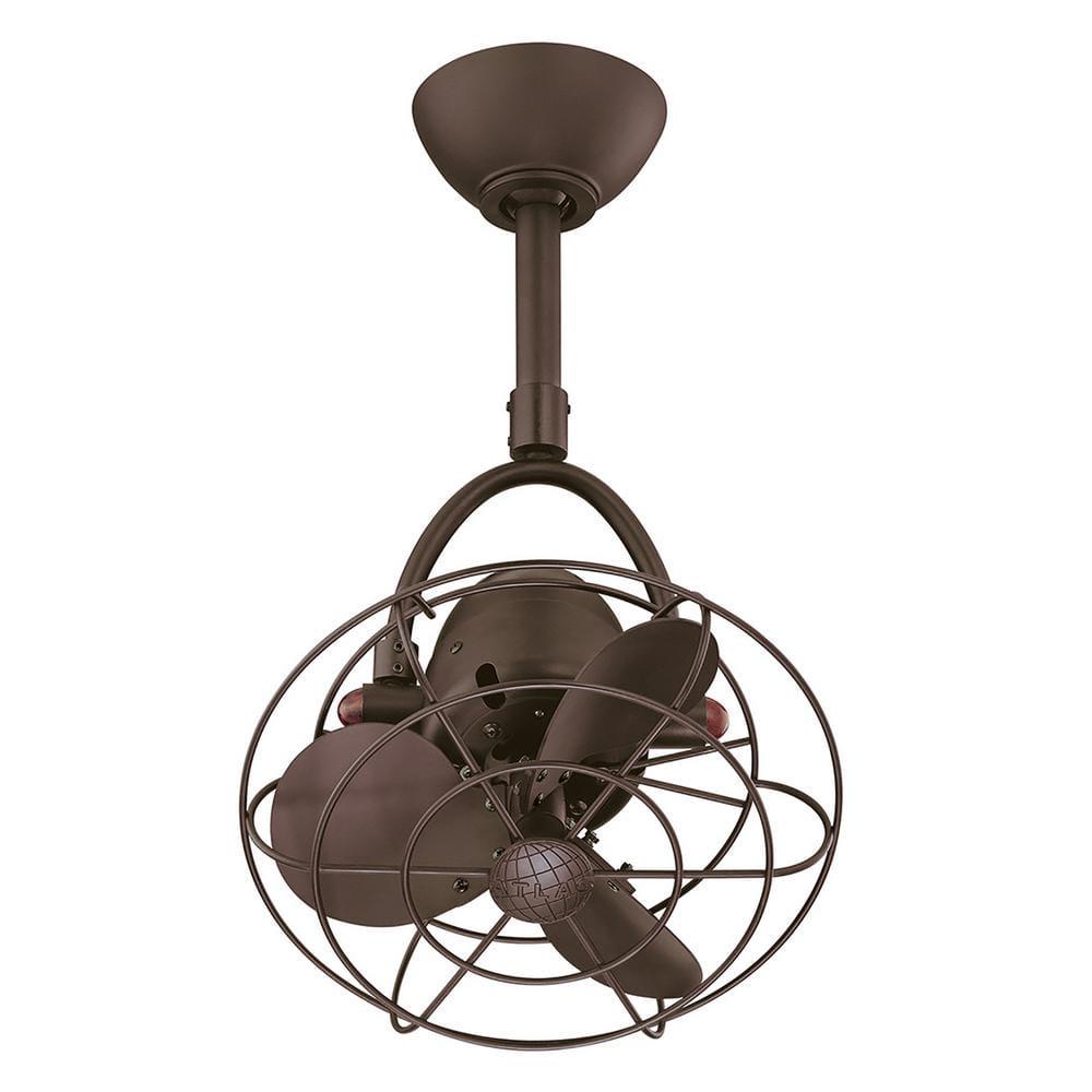 Atlas Diane 13 in IndoorOutdoor Textured Bronze Ceiling Fan with Remote Control