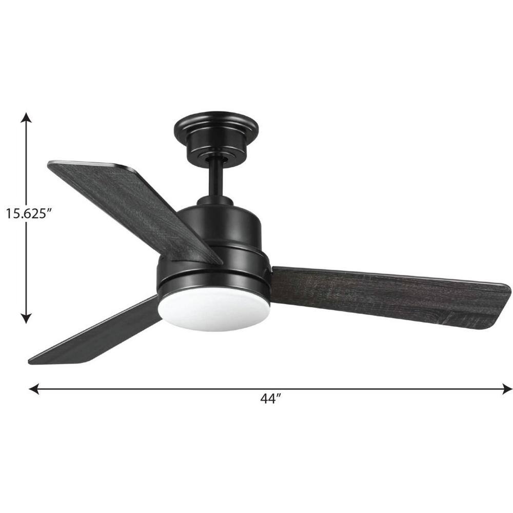 Progress Lighting Trevina II 44 in. Black Ceiling Fan P2555-3130K