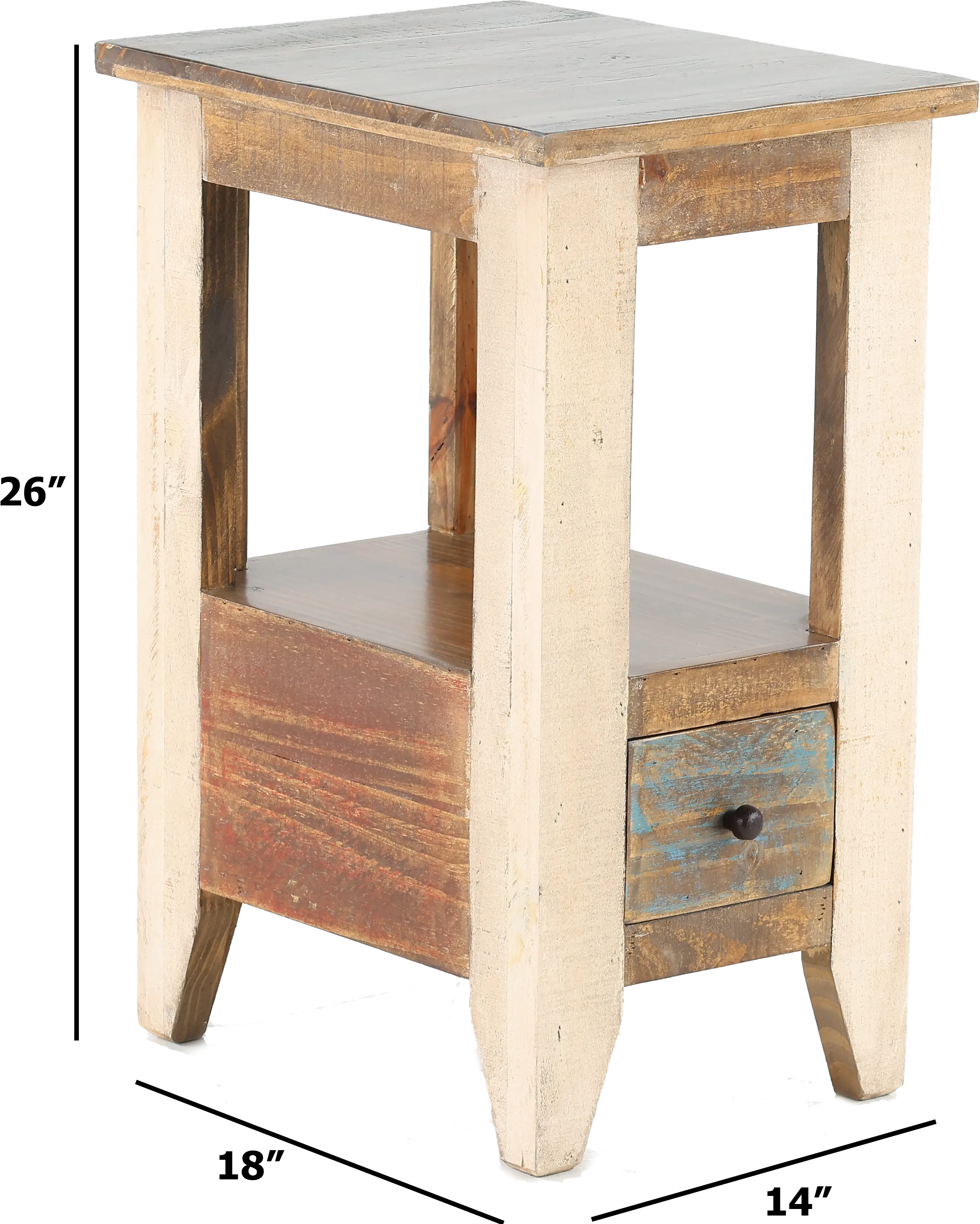 Antique Rustic Side Table