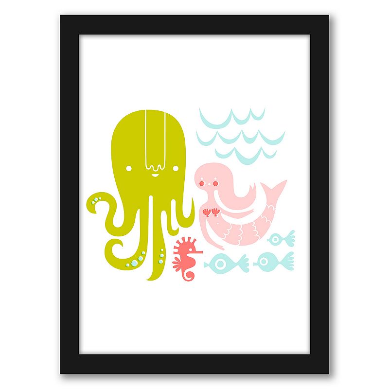 Americanflat Octopus Framed Wall Art